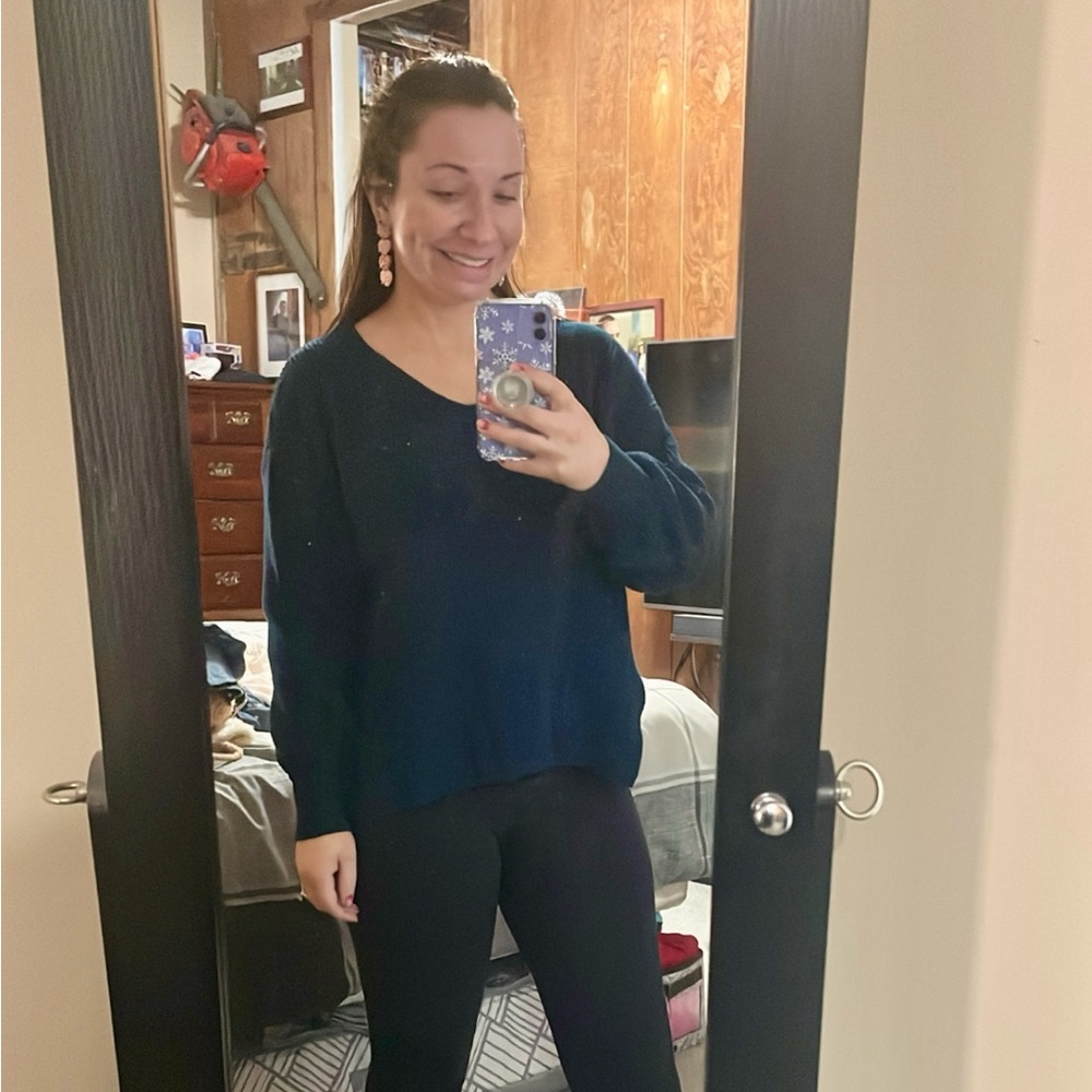 Lily Sky Navy knit sweater